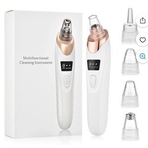 NIB 5-in-1 Portable Electric Suction Device Blackhead Remover with 5 Probes